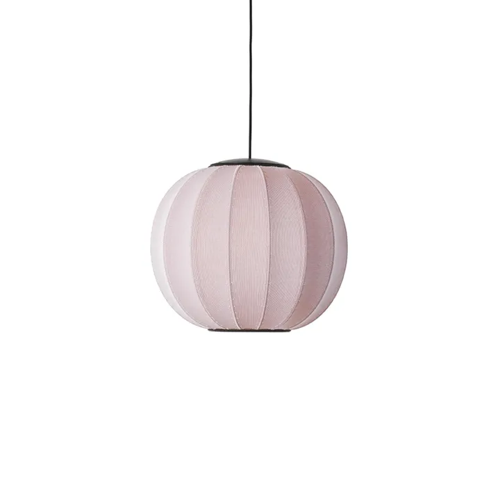 Made By Hand Knit-Wit Round Ø45 Sand Stone LED – pendel — produktfoto