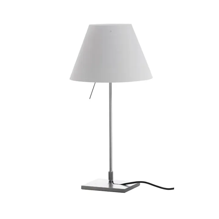 Luceplan Costanzina Aluminium M. Mistic Hvid Skærm – bordlampe — produktfoto