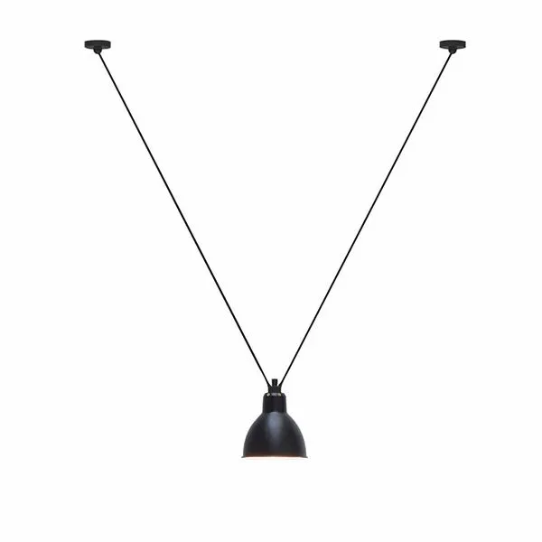 La Lampe Gras N323 Mat Sort Round – pendel — produktfoto