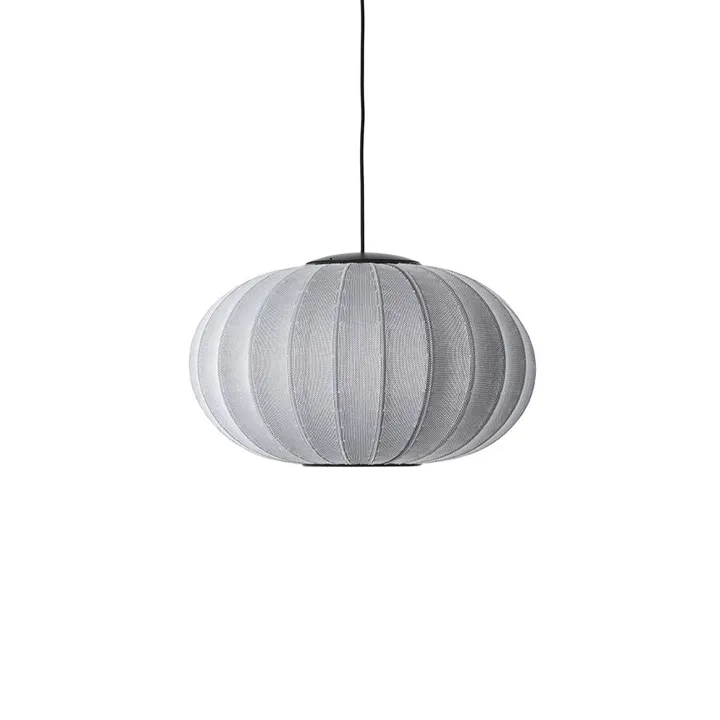 Made By Hand Knit-Wit Oval Ø57 Sølv LED – pendel — produktfoto