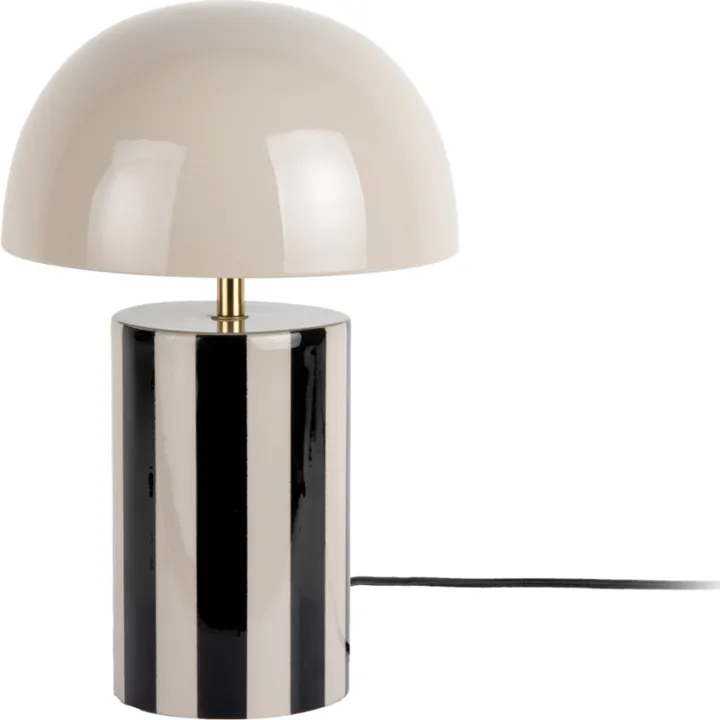 Leitmotiv Rayado , stribet sort – bordlampe — produktfoto