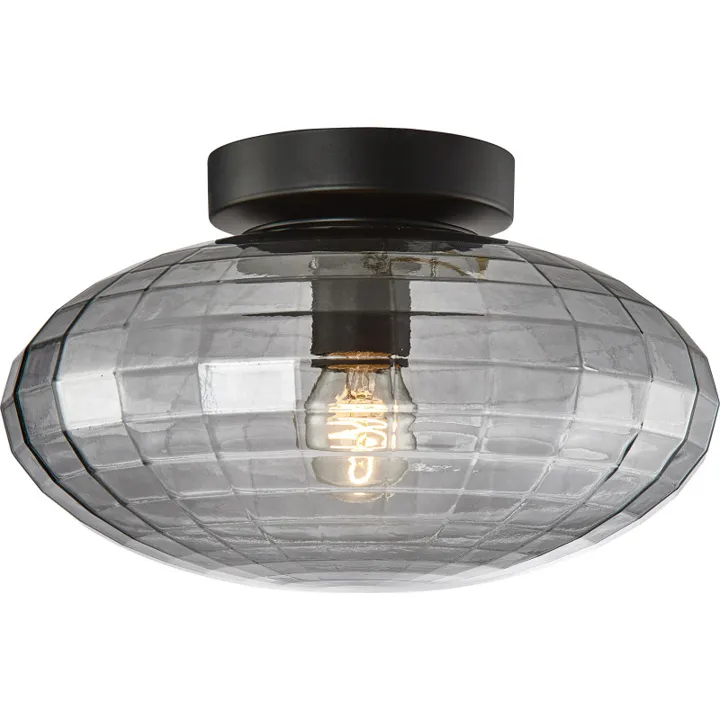 Halo Design Mesh , røgfarvet, Ø28 cm – loftlampe — produktfoto