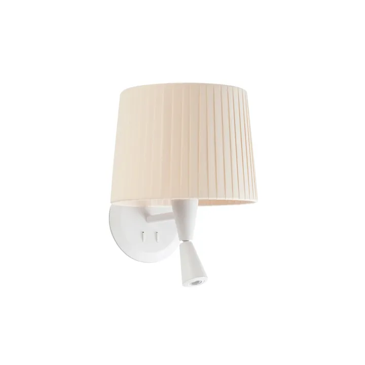 Faro SAMBA Mat Hvid/Beige – væglampe — produktfoto