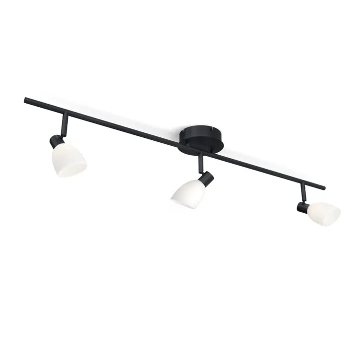 Herstal Cut Spotlight Track 3 Sort/Opal – spot — produktfoto
