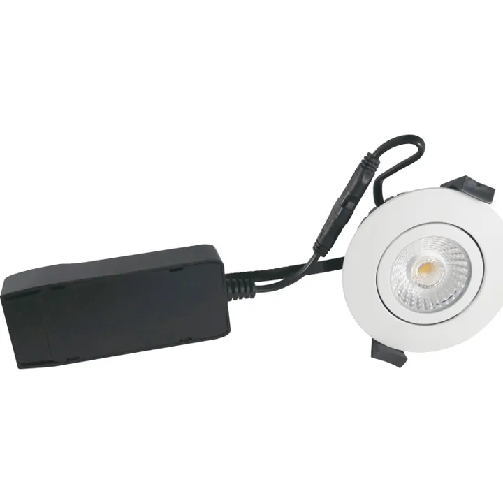 Nordtronic Low Profile ECO indbygningsspot, mat hvid, 3000K – indbygningsspot — produktfoto