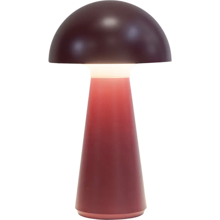 Sirius Sam genopladelig , rød – bordlampe — produktfoto