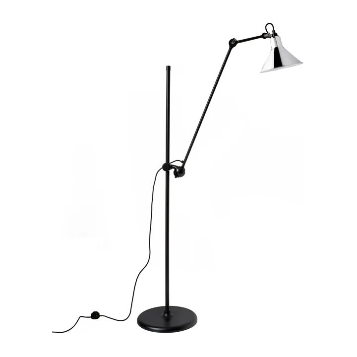 La Lampe Gras N215 Mat Sort & Krom – gulvlampe — produktfoto