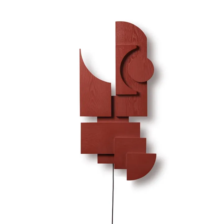 Please wait to be seated Totem Deco Basque Red – væglampe — produktfoto