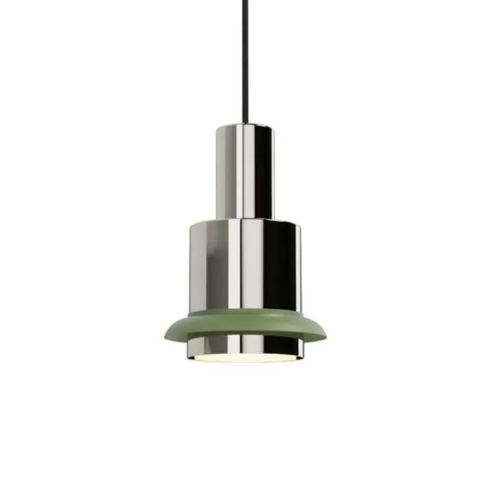 DCW Editions Chaumont Ø19 - Chrome/grøn - DCW éditions – pendel — produktfoto