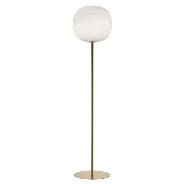 Foscarini Gem Hvid/ Guld – gulvlampe — produktfoto