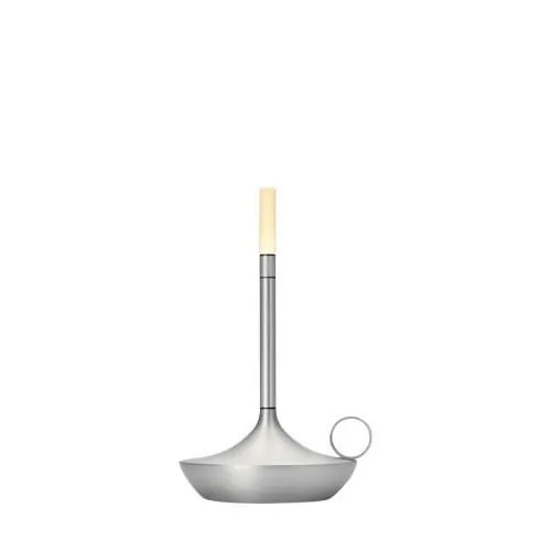 Graypants Wick S Transportable Lampe Aluminium – bordlampe — produktfoto