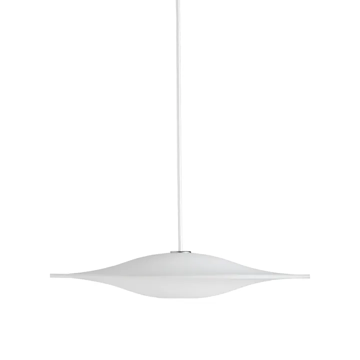 Piet Hein Sinus 440P Opal med Hvid Tekstil Ledning – pendel — produktfoto