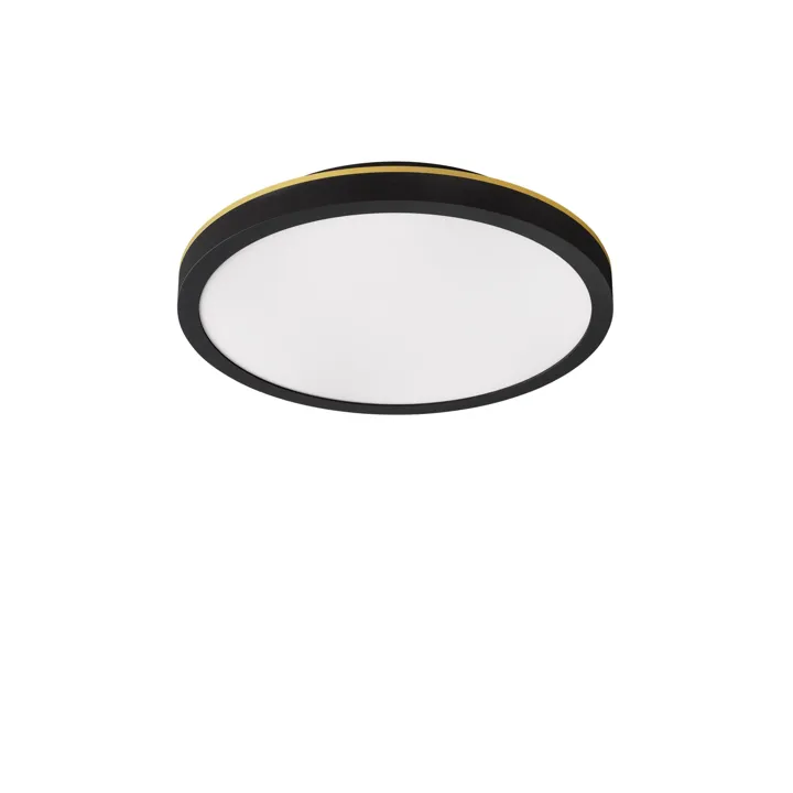 Edgeform Plafon 20 Sort/Messing – loftlampe — produktfoto