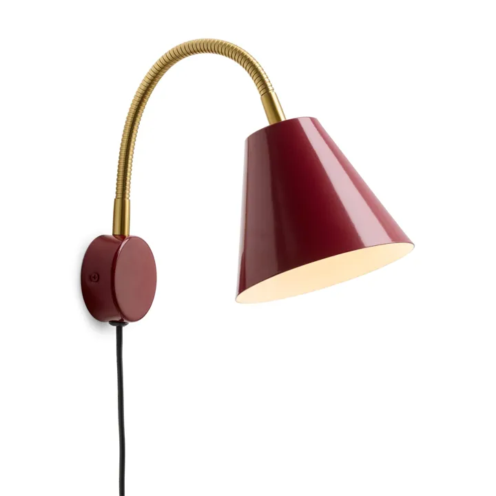 Halo Design Hygge Ø12 Merlot Red – væglampe — produktfoto