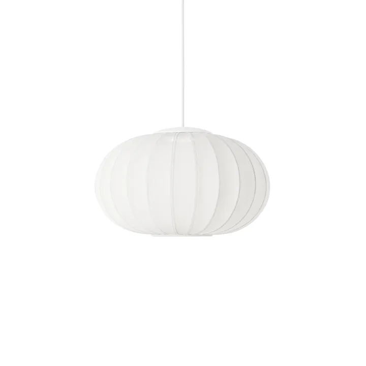 Made By Hand Knit-Wit Oval Ø57 Cloud White LED – pendel — produktfoto