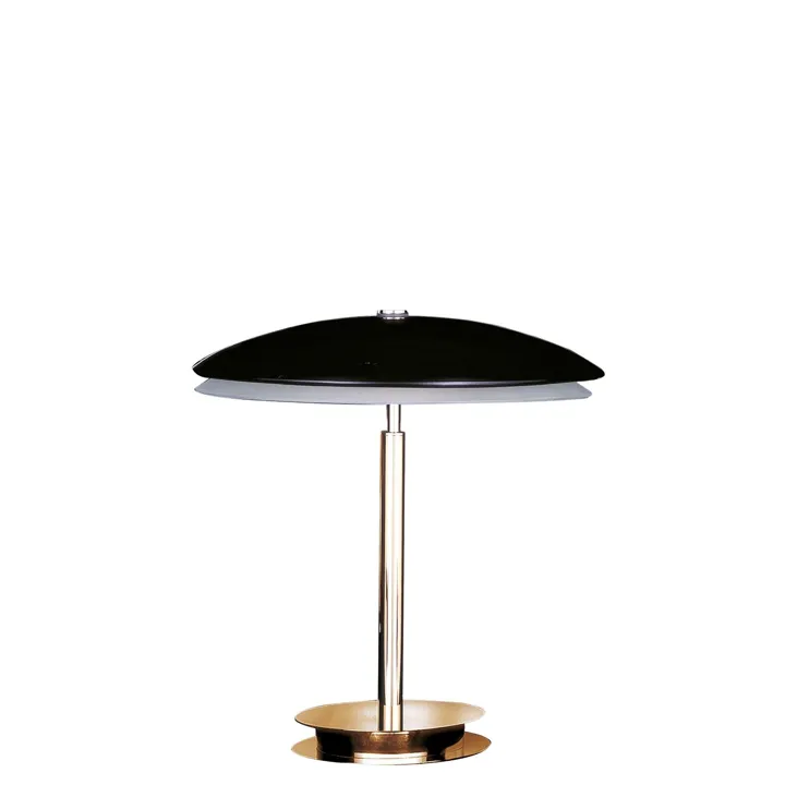 FontanaArte Bis Medium Sort/Messing – bordlampe — produktfoto