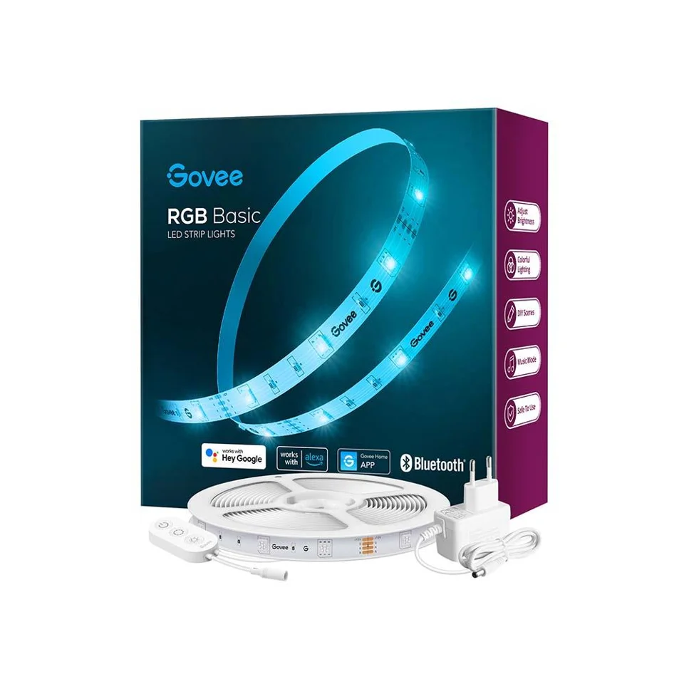 Govee RGB LED lysstrip Basic WiFi/Bluetooth 5 m – LED-strip — produktfoto