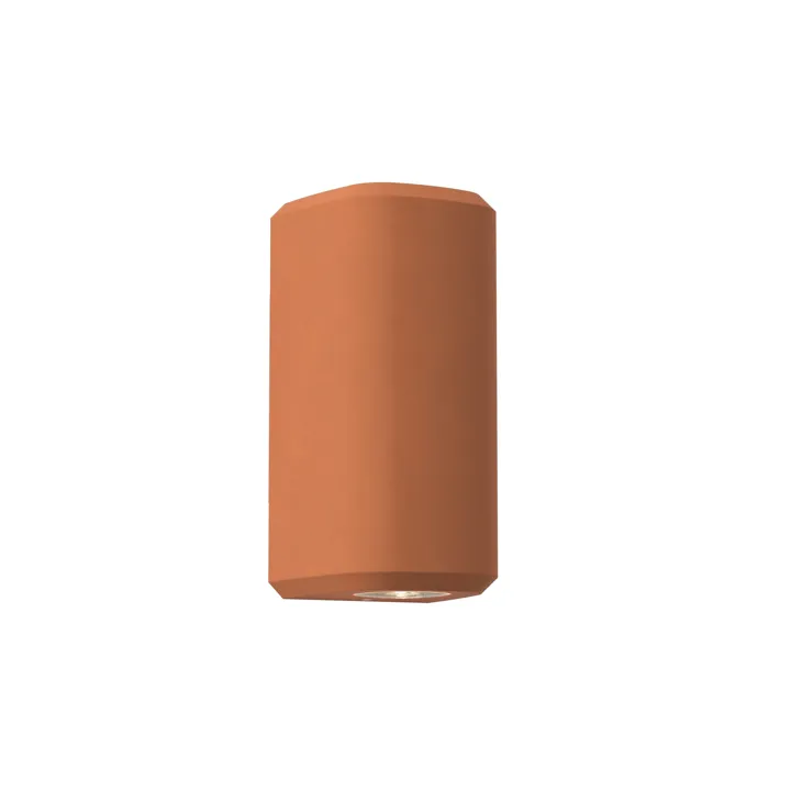 Astro Brixham Twin Terracotta Concrete – væglampe — produktfoto