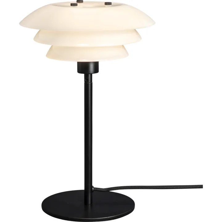 Dyberg Larsen DL20 , sort/opal – bordlampe — produktfoto
