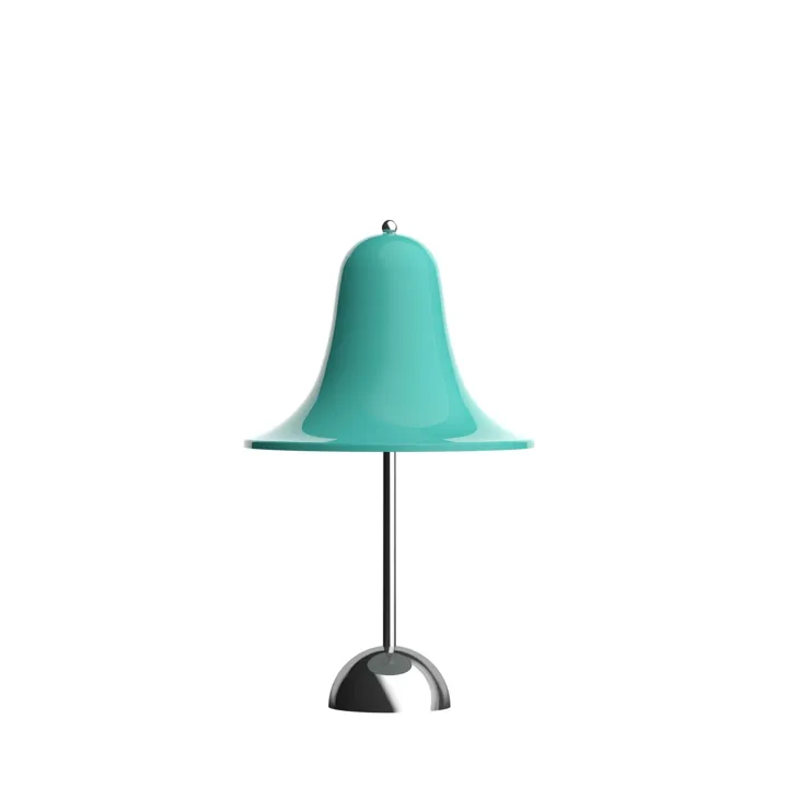 Verpan Pantop Light Teal – transportabel bordlampe — produktfoto