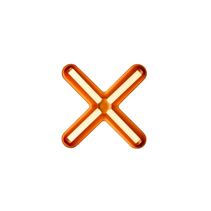 Loom Design Fuzz Sort/Orange – væglampe — produktfoto