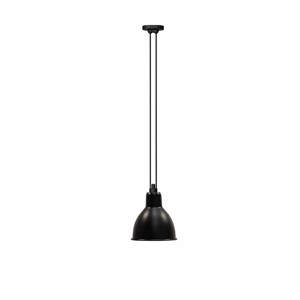 La Lampe Gras N322 XL Mat Sort Round – pendel — produktfoto