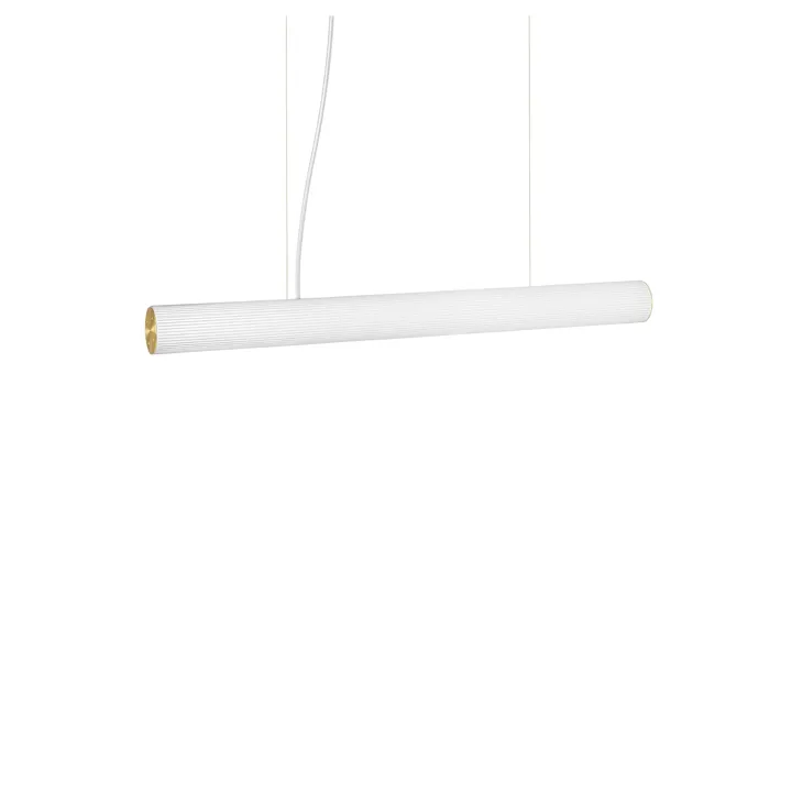 Ferm Living Vuelta Ll 100 Hvid/Messing – pendel — produktfoto