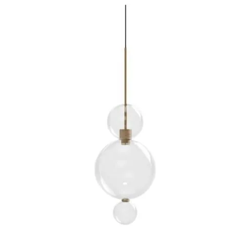 Karman Opium 3 Transparent/Aluminium/Bronze – pendel — produktfoto
