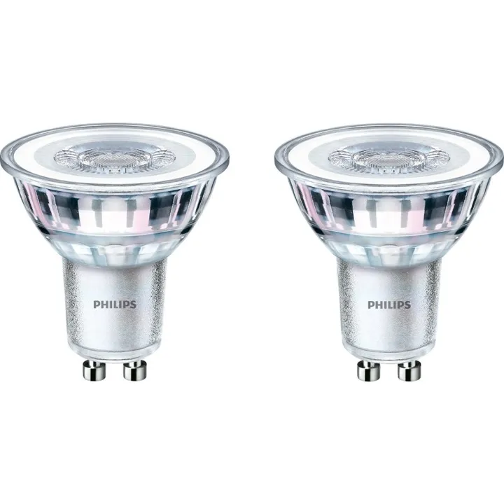 Philips Classic GU10 spotpære, 2700K, 3,5W, 2-pak – pære — produktfoto
