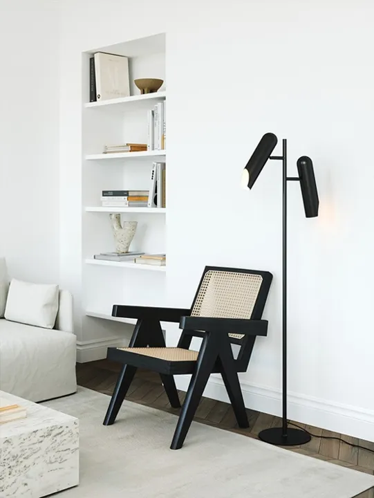 Design For The People Rochelle , sort – gulvlampe — produktfoto