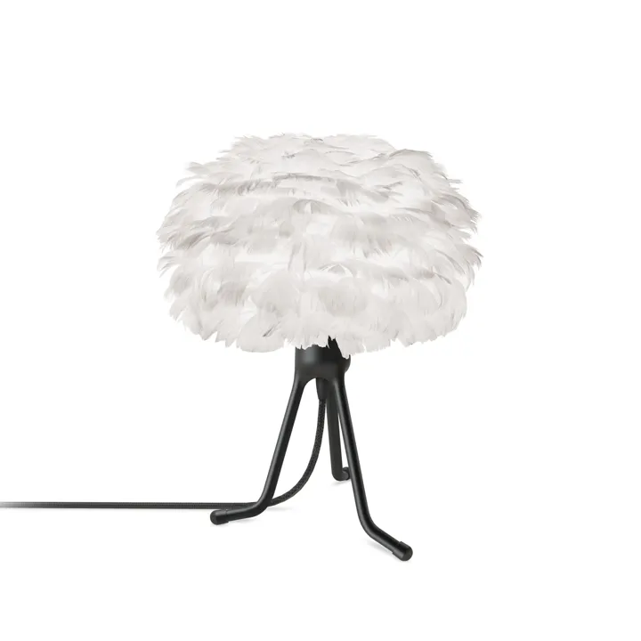 Umage Eos Tripod Base Mikro Hvid med Ben I Sort – bordlampe — produktfoto