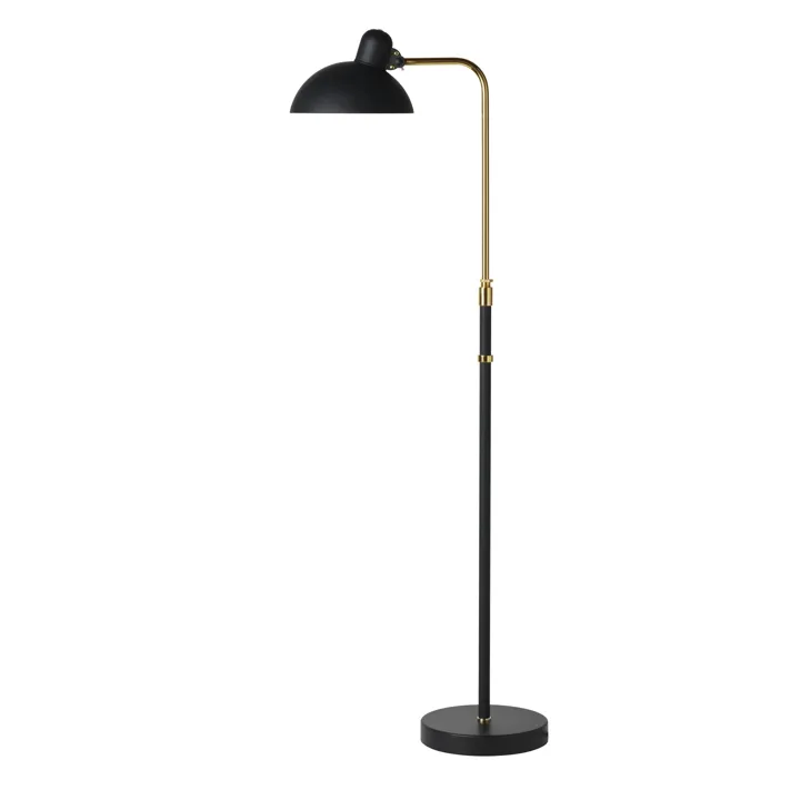 Fritz Hansen KAISER Idell 6580 Mat Sort/Messing – gulvlampe — produktfoto