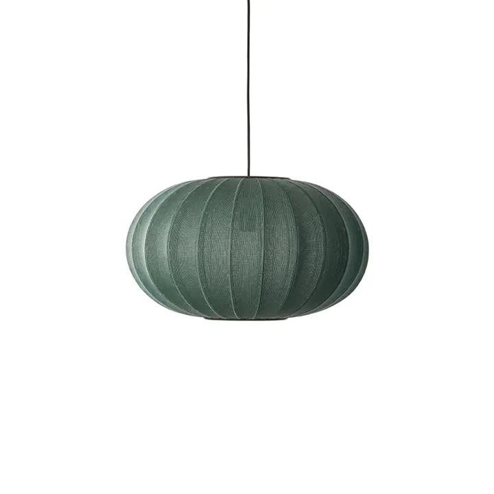 Made By Hand Knit-Wit Oval Ø57 Tweed Green – pendel — produktfoto