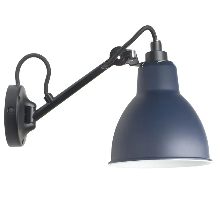 La Lampe Gras N104 Sort/Blå – væglampe — produktfoto