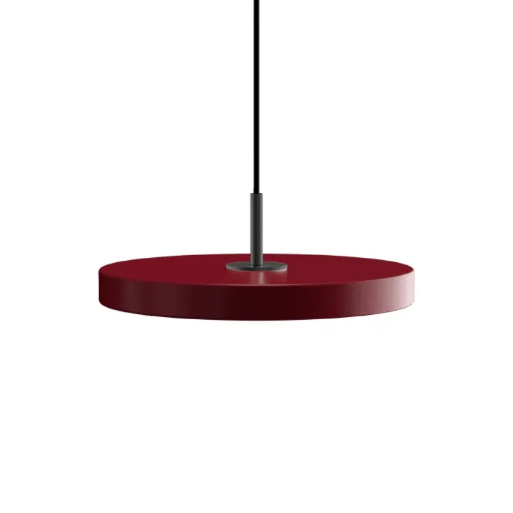 Umage Asteria Plus Mini Ruby Red/Sort – pendel — produktfoto