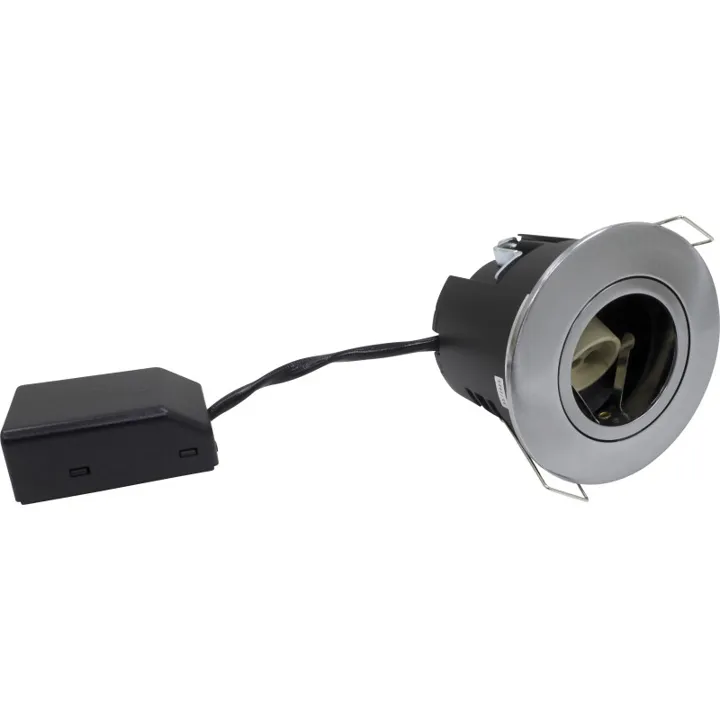 Nordtronic Uni Install Rund indbygningsspot, børstet alu – indbygningsspot — produktfoto