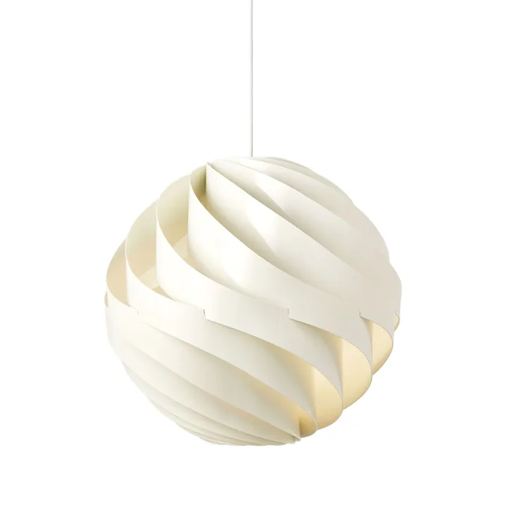 GUBI Turbo Blank Alabaster Hvid Stor – pendel — produktfoto