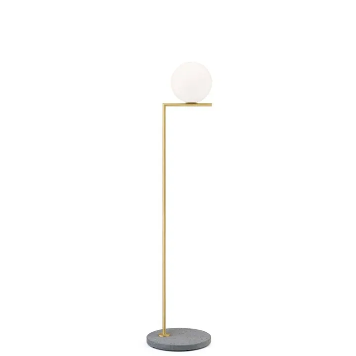 Flos IC F1 Udendørs Messing/Grå Lava – udendørslampe — produktfoto