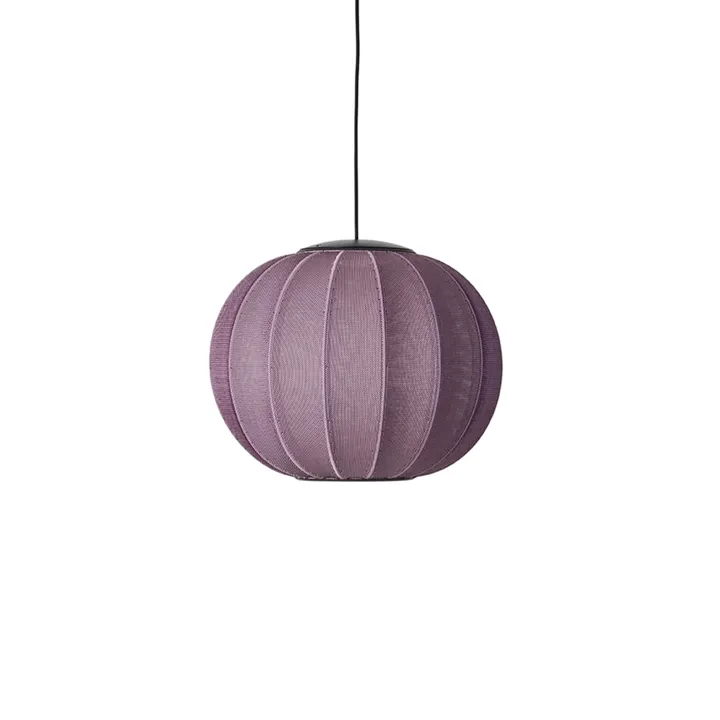 Made By Hand Knit-Wit Round Ø45 Burgundy LED – pendel — produktfoto