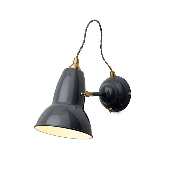 Anglepoise Original 1227 Messing Elephant Grey – væglampe — produktfoto