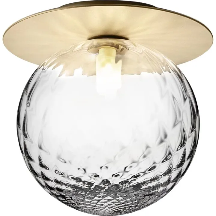 Nuura Liila 1 Væg/ Guld & Klart Glas Stor – væglampe — produktfoto