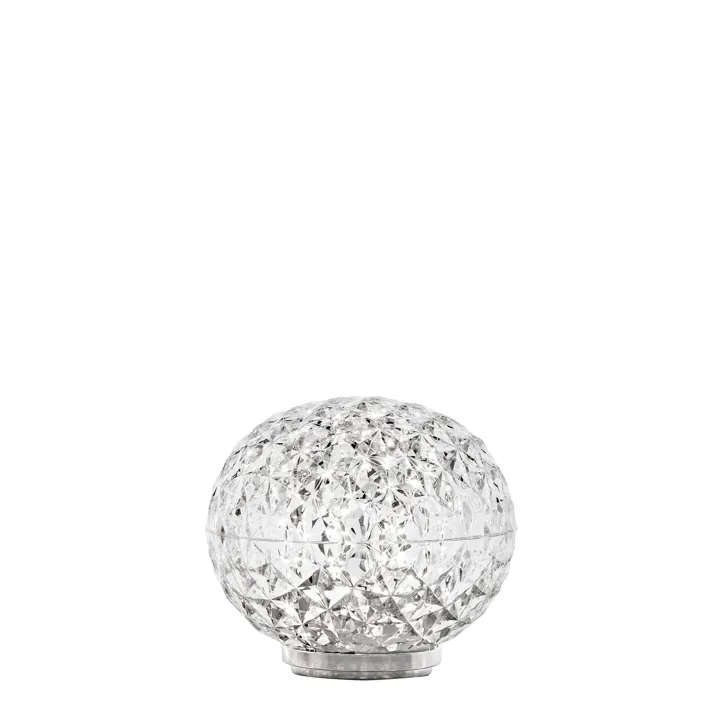 Kartell Mini Planet Krystal – transportabel bordlampe — produktfoto