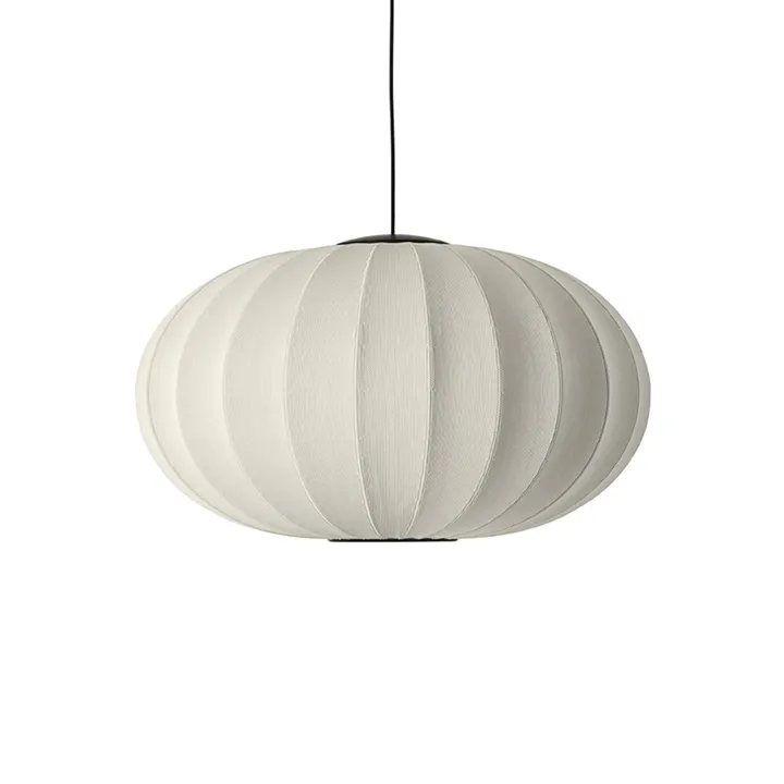 Made By Hand Knit-Wit Oval Ø76 Pearl White LED – pendel — produktfoto