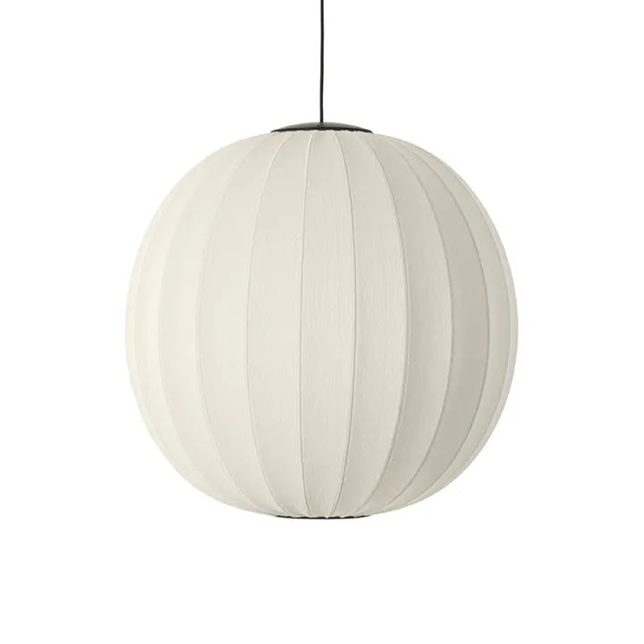 Made By Hand Knit-Wit Round Ø75 Pearl White LED – pendel — produktfoto