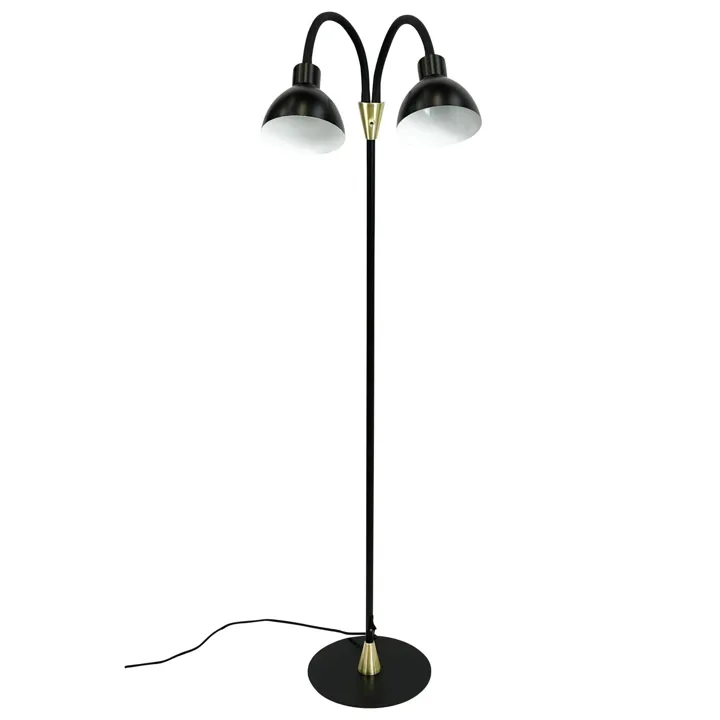 Dyberg Larsen Lilje Sort/Messing – gulvlampe — produktfoto