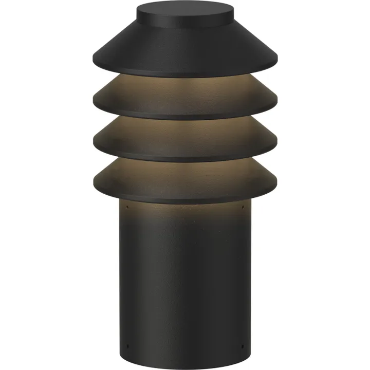 Louis Poulsen Bysted Garden , 2700K, anker, sort, lav – udendørslampe — produktfoto