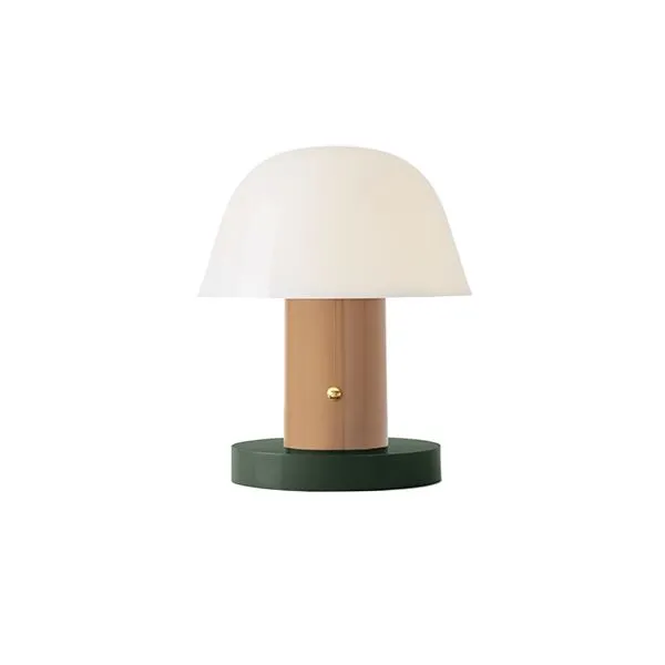 &Tradition Setago JH27 Beige/Grøn – bordlampe — produktfoto