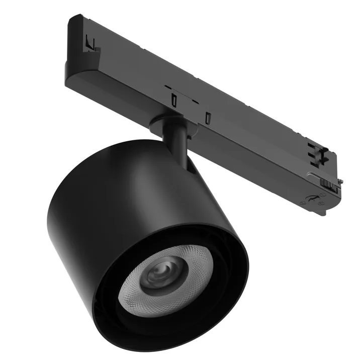 Louis Poulsen LP 72 Track Med Spot Ø10,5 3000K & On/Off Sort – spot — produktfoto