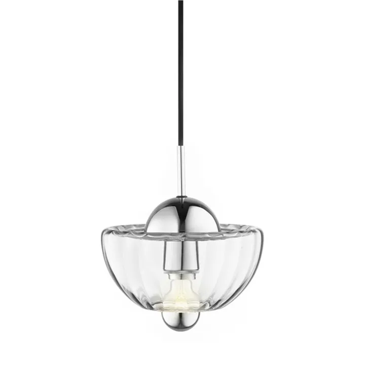 Design By Us Lotus Klar/Krom – pendel — produktfoto