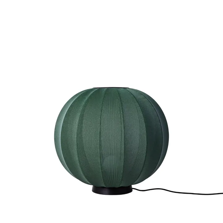 Made By Hand Knit-Wit 60 Round Tweed Green – gulvlampe — produktfoto